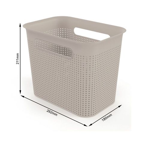 Caja Brisen 7 Lt 26x21x18 cm ROTHO Capuccino-1