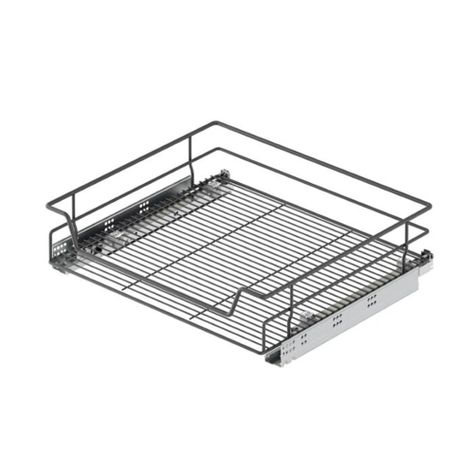 Cesta Extensible Con Guia Tandem Blum STARAX 45 cm Antracita-0