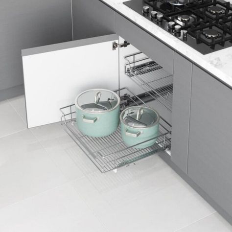 Cesta Extensible Con Guia Tandem Blum STARAX 45 cm Antracita-1