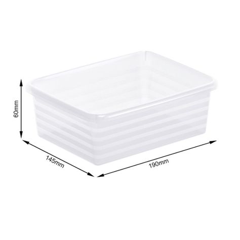 Caja Linus A6 19x6x14 cm ROTHO Transparente-1