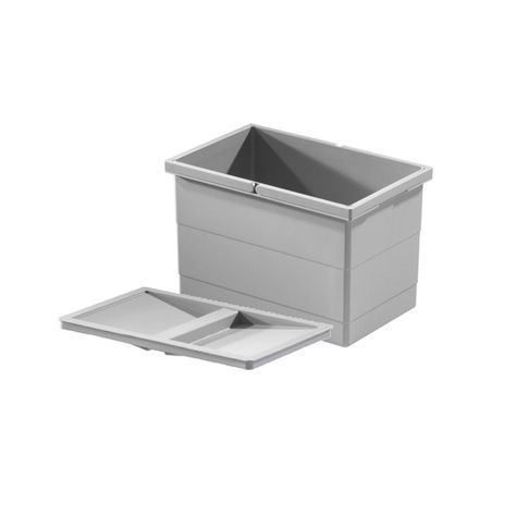 Balde con Tapa 14 Lt HAILO Gris-0