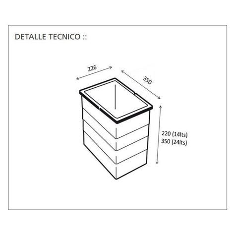 Balde con Tapa 14 Lt HAILO Gris-2