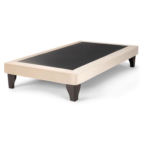 Base de Cama Europea Felpa Beige 1.5 plazas-0
