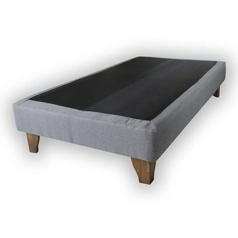 Base de Cama Europea Lino Gris 1 Plaza-1