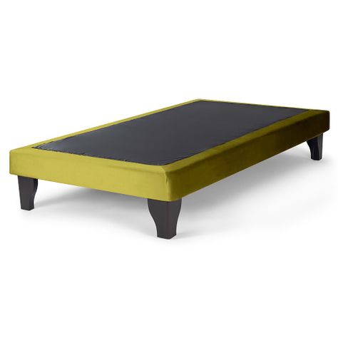 Base de Cama Europea Felpa Verde Oliva 1.5 plazas-0