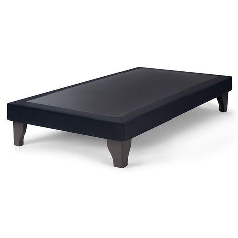 Base de Cama Europea Felpa Negro 1.5 plazas-0