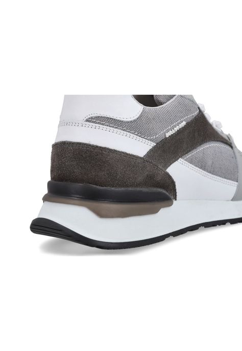 Zapatillas Cuero Y Textil Split-0-70 Blanco-3