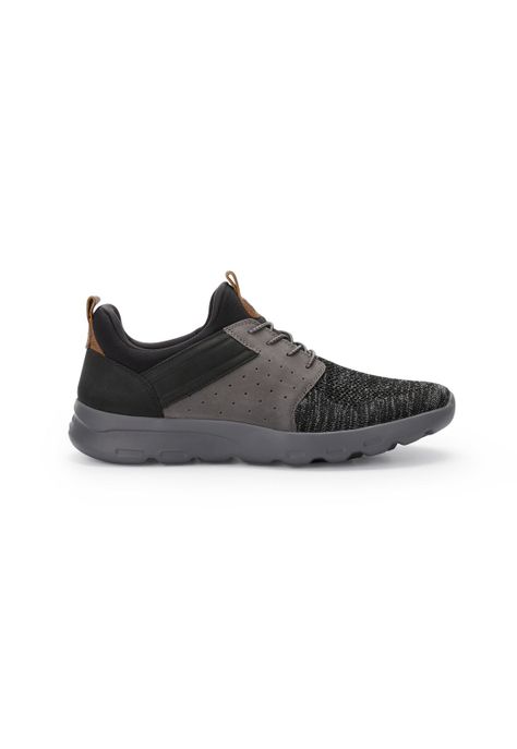 Zapatillas Cuero Y Textil Walker-0-32 Gris-0