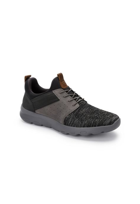 Zapatillas Cuero Y Textil Walker-0-32 Gris-1