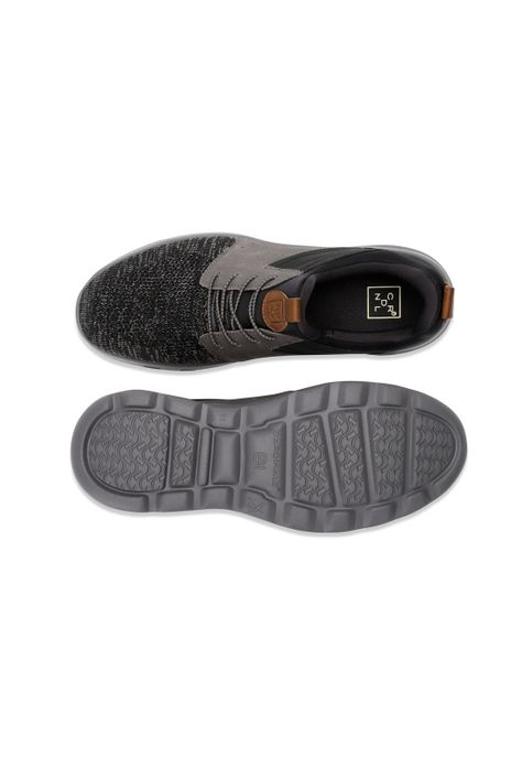 Zapatillas Cuero Y Textil Walker-0-32 Gris-2