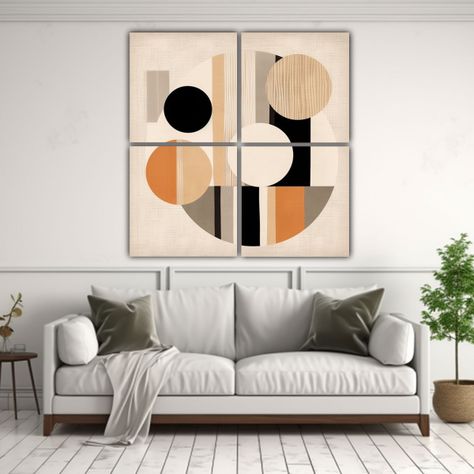 Artes De Pared Expresión Armonía Cromática 60x60 Cm-2