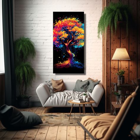 Pintura Decorativa De Composición Dibujo Adorno 40x80 Cm-2