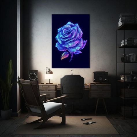 Pintura Decorativa Estilo Píxel De Ocho Bits, 50x75cm-2