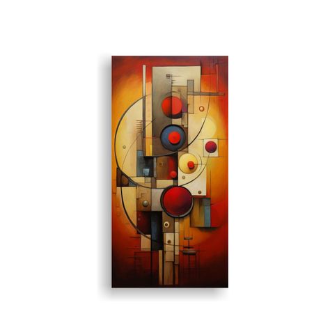 Cuadros Abstractos En Bastidor Para Dormitorios 50x100cm-0