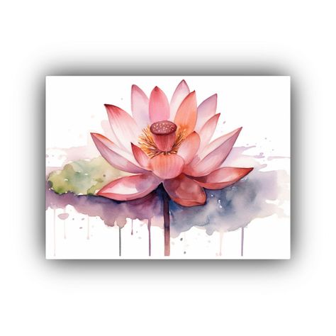 Cuadro Decorativo Minimalista Con Textura De Loto 45x30cm-0