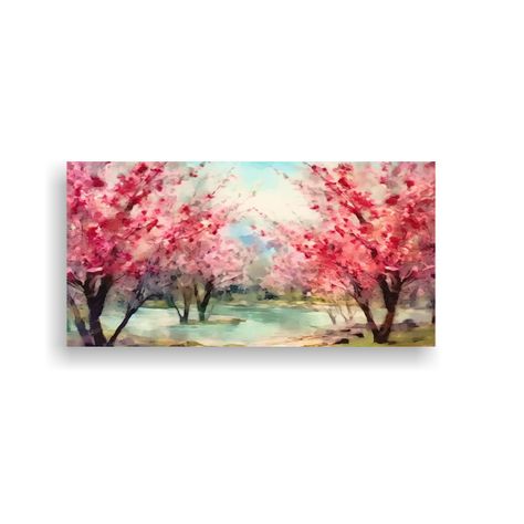 Pinturas Decorativas Estilo Acuarela Surrealista 40x20cm-0