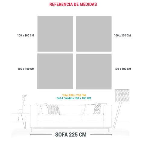 Lienzos Dibujo Exuberantes Con Fondo De Luces 200x200 Cm-1