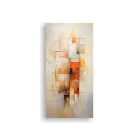 Cuadro Abstracto Intenso Con Motivo De Amor 40x80cm-0