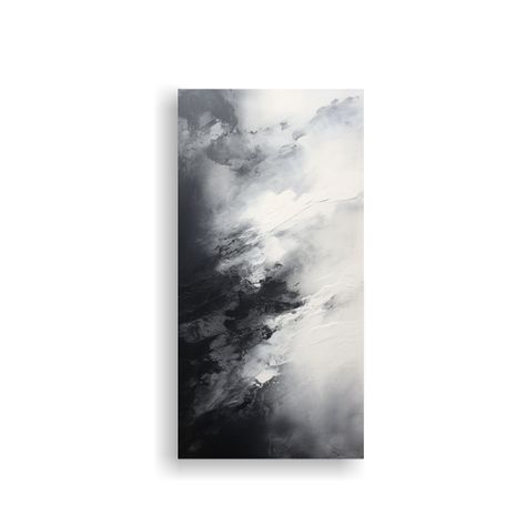 Cuadro Abstracto Reflejando El Cambio Climático 60x120cm-0