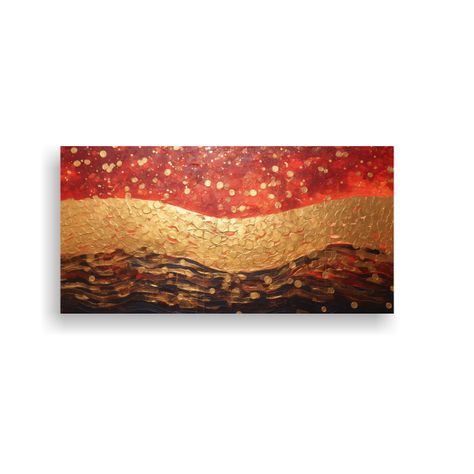 Cuadro Decorativo Luminoso Estilo Puntillismo 40x20cm-0