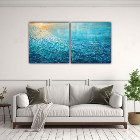 Pinturas Decorativas En Estilo Puntillista 60x30 Cm-2
