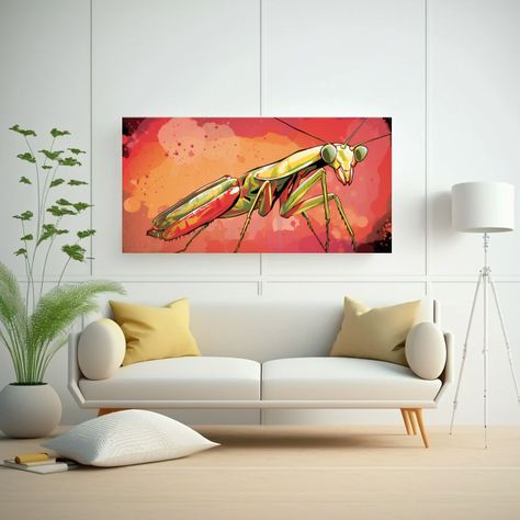 Cuadros Decorativos Expresan Personalidad: Mantis  100x50cm-2