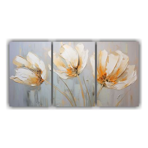 Set 3 Telas En Bastidor Dibujo Baño Con Pintura 120x60 Cm-0