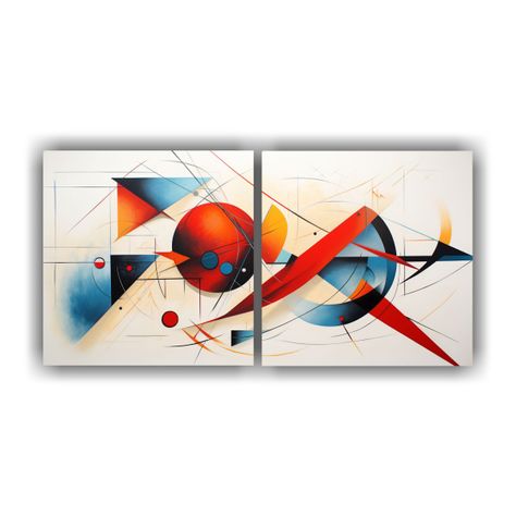 Cuadro Abstracto Amor Colores Tonos Gama 40x20 Cm-0