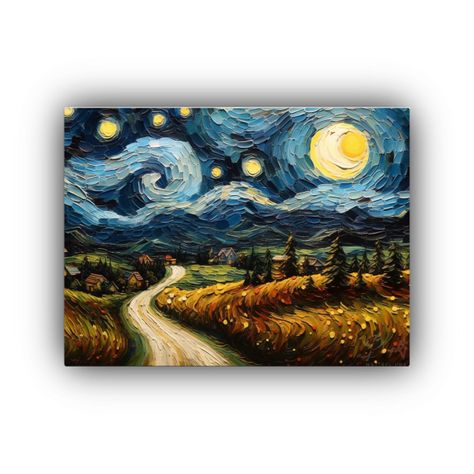 Pintura óleo Paisaje Inglés Campo En Baño 45x30cm-0