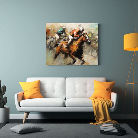 Pinturas Decorativas De Caballos Estilo Victoriano Moderno N 65x50cm-2