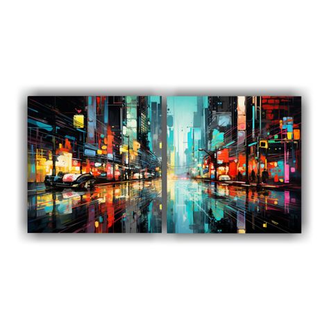 Pinturas Decorativas De Baño Abstractas 40x20 Cm-0