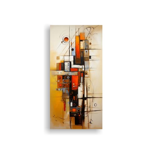 Cuadro Movimiento Composición Dinámica Comprar 40x80 Cm-0