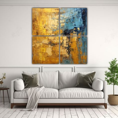 Pinturas De Arte Abstracto En óleo Para Decorar 120x120 Cm-2