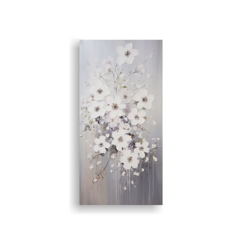 Pintura Acrílica De Composición En Lienzo 30x60cm-0