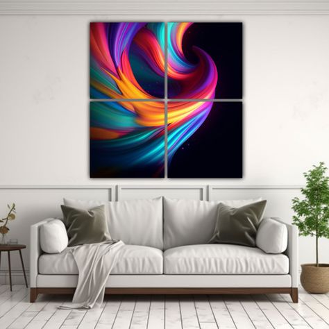 Pinturas De Decoración Moderna Para Baño AIGEN 120x120 Cm-2