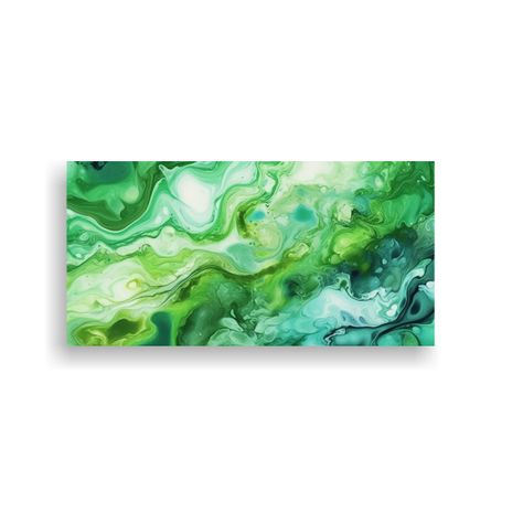 Fondo Acuarela Verde Enigmático Para Cuadros 80x40 Cm-0