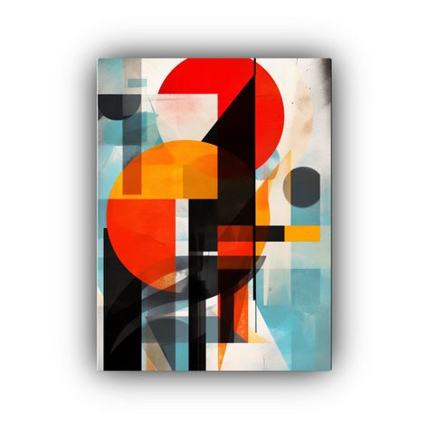 Arte Abstracto Composición Asimétrica De Pared 20x30cm-0