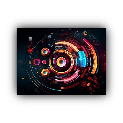 Pinturas Abstractas Tecnología Baño Belleza 90x60cm-0