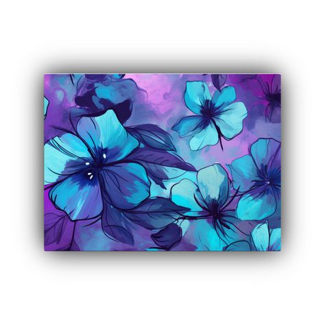 Cuadros Decorativos Para Dormitorio En Colores Púrpura Y Tu 90x60cm-0