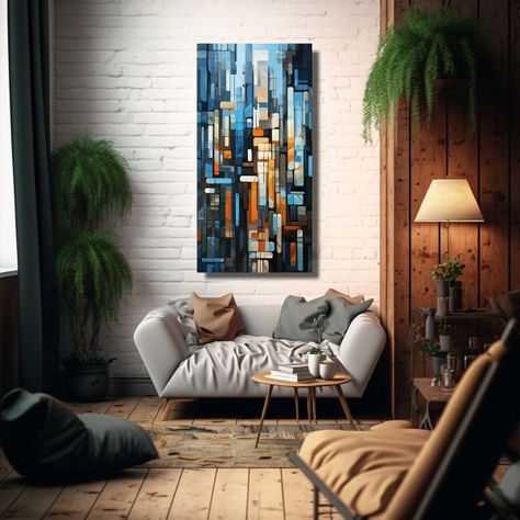 Fondo Mosaico Moderno Estilo Empresa Constructora 40x80cm-2