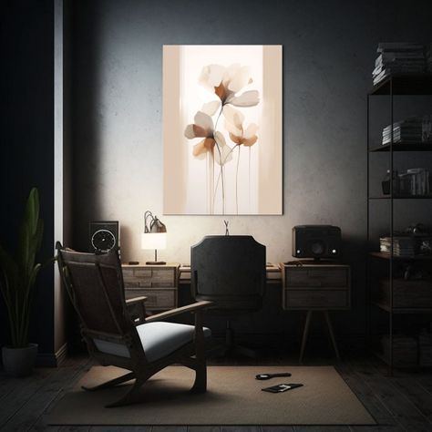 Pintura De Dormitorio Contemporáneo Con Estilo 50x75cm-2
