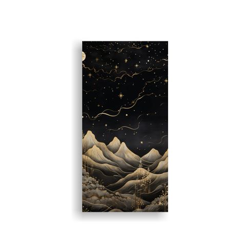 Cuadro Composición Contraste Paisaje Montañés 70x140cm-0