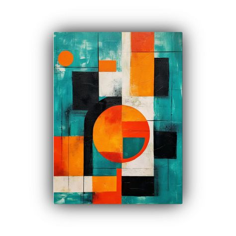 Tela En Bastidor Acuarela Baño Abstracto De Arte 60x90cm-0