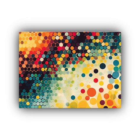 Cuadros En Lienzo Acuarela Estilo Retro Vibrante Tapestry De 60x40cm-0