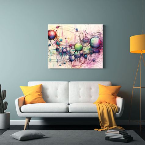 Cuadro Estilo Galeria: Neurografía único Del Complejo Circ 90x60cm-2