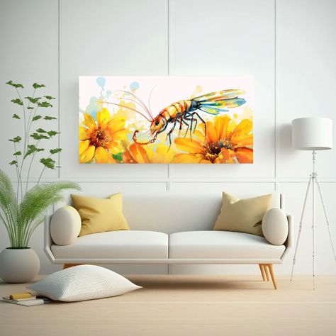 Cuadro Decorativo De Camarón En Colores 80x40cm-2