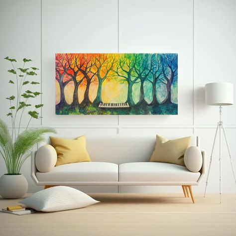 Dibujo De Niño Con Crayones De Grandes Ramas 120x60cm-2
