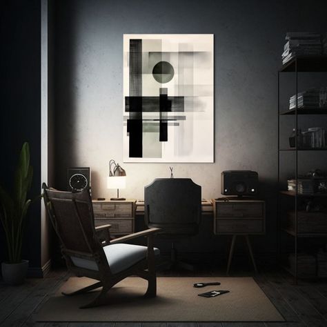 Escenario Abstracto De Arte Con Forma Rectangular 80x120cm-2