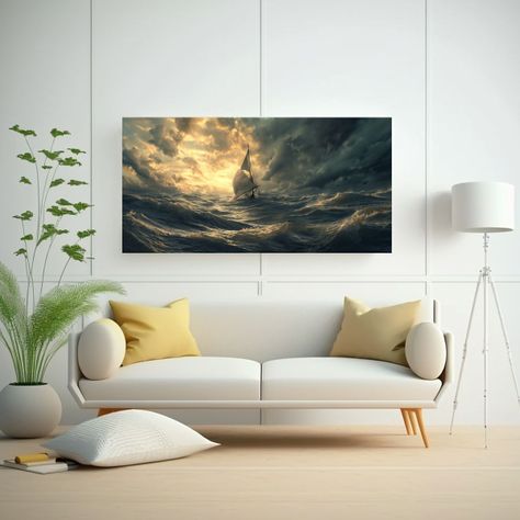 Cuadros Decorativos Majestuosos Estilo Barco 100x50cm-2