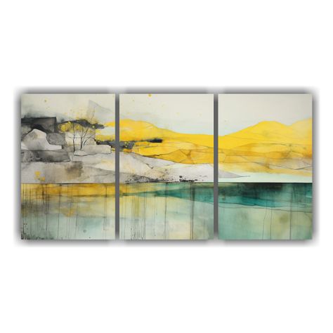 Pintura En Bastidor De Baño Con Acuarela 90x45 Cm-0